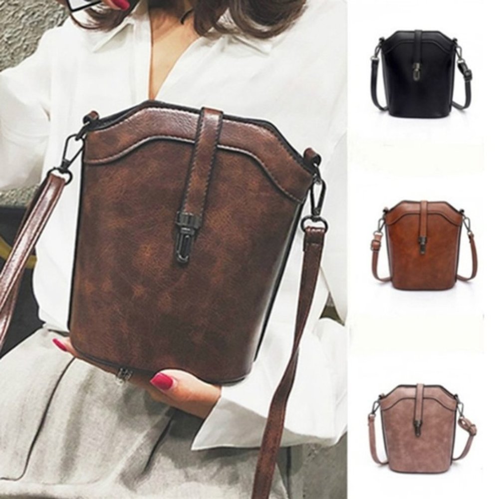 Bucket bag crossbody color Rufous/ brownish